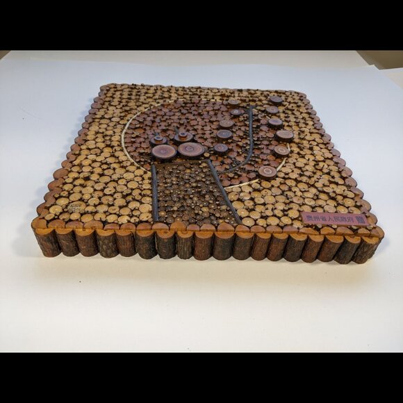 Modern Wall Art made of Branches & Twigs Mosaic Guizhou China government gift - Picture 2 of 9